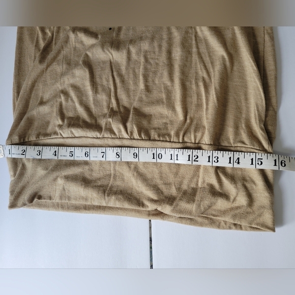 Yuka Tan And Gold Y2K Cybersigilism Avant Garde Short Sleeve Tunic Shirt - Picture 4 of 10